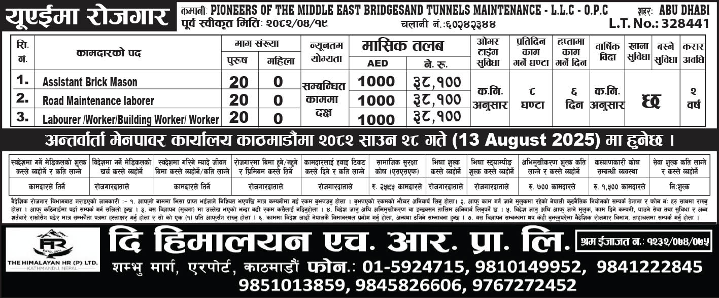 The Himalayan HR PVT. LTD.20 Shrawan 2082 copy